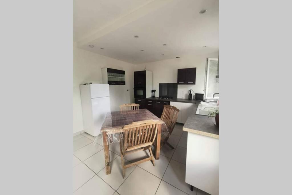 maison centre de bellegarde avec jardin et terrasse équipée d'un salon de jardin et d'un barbecue cuisine équipée 3 chambres avec 2 lits double 140x190 et 2 lits simple chauffage poêle à granulés parking gratuit devant la maison Bellegarde-du-Loiret Esterno foto